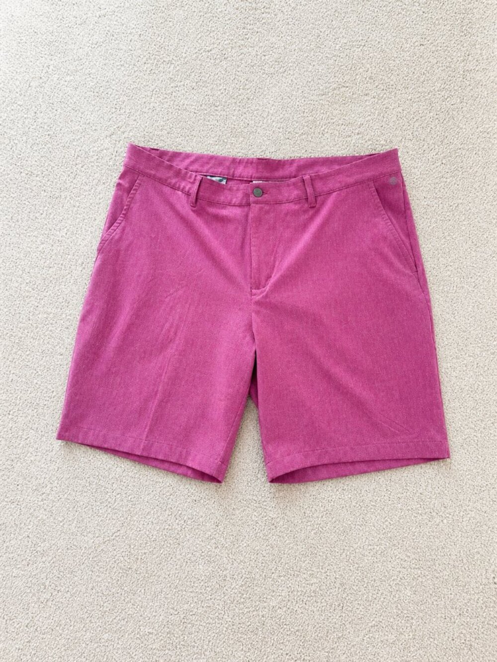 Adidas Golf Shorts Mens 40 Pink Lucid Fuchsia Stretch Performance HR9054